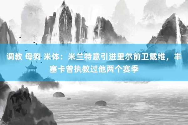 调教 母狗 米体：米兰特意引进里尔前卫戴维，丰塞卡曾执教过他两个赛季